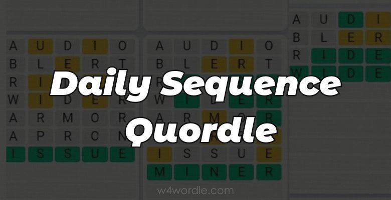 Daily Sequence Quordle